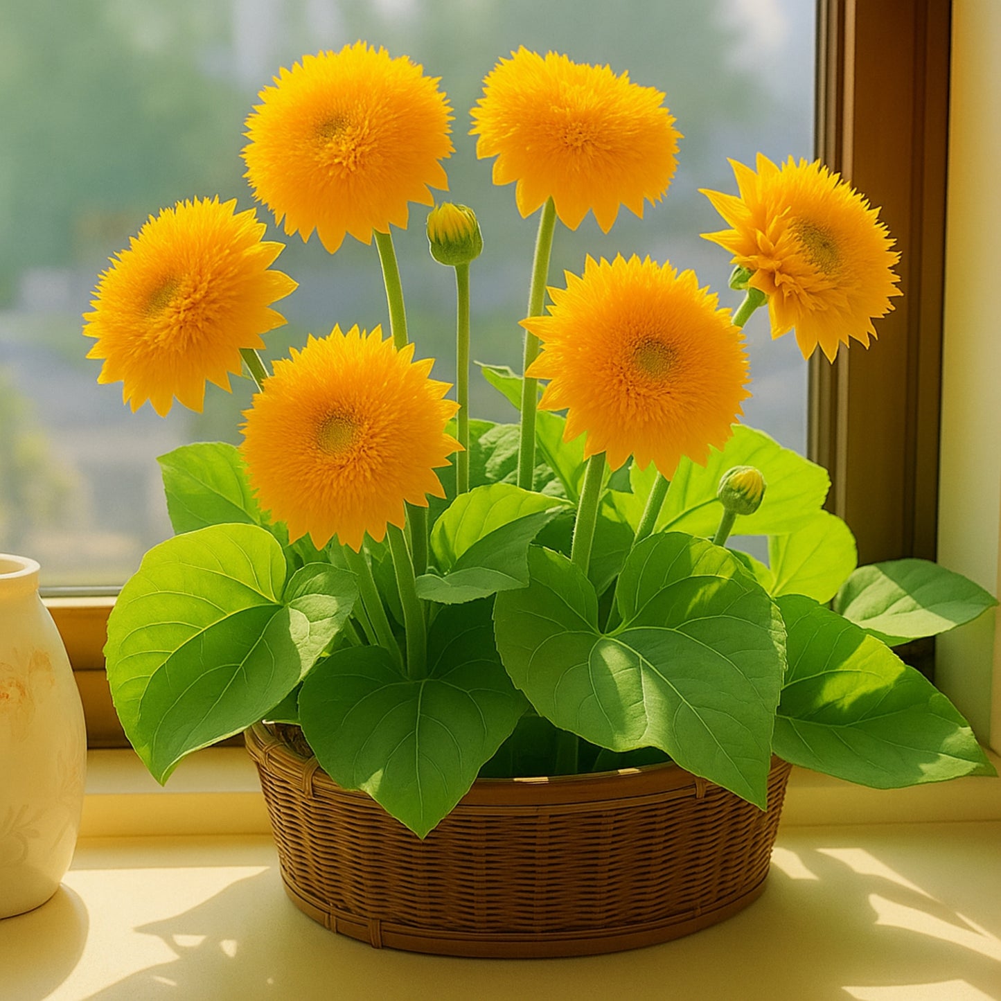 Teddy Bear Sunflower - Buy 1 Get 1 Free (160 Seeds)