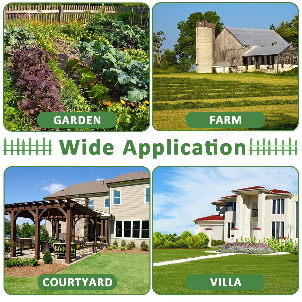 Decorative Outdoor Garden Fence (2 Pcs)