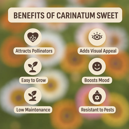 Carinatum Sweet Merry Mixed Flower Seeds