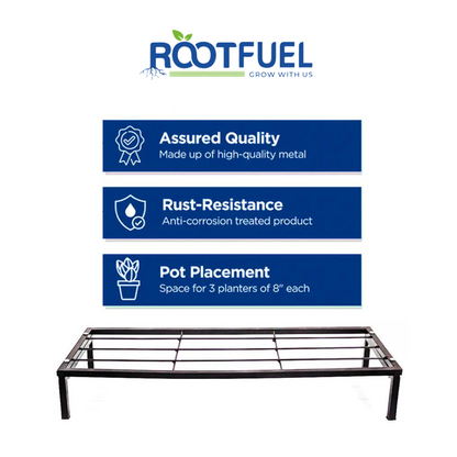 Rootfuel - stainless steel plant stand (pack of 2)